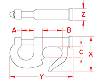 Line Drawing for Jib Hanks