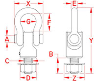 Line Drawing for Complete Hoist Assemblies