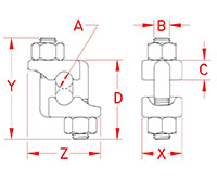 Line Drawing for Chair Clips