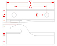 Line Drawing for Mooring Hook Kits