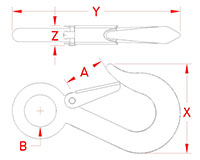 Line Drawing for Eye Hooks