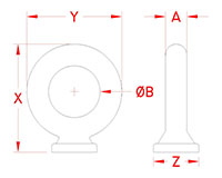 Line Drawing for Pad Eyes