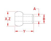 Line Drawing for Single Shank Ball Sleeves