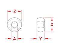 Line Drawing for Plain Ball Sleeves