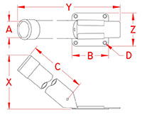 Line Drawing for Removable Rod Holders