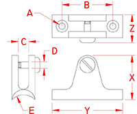 Line Drawing for Concave Deck Hinges