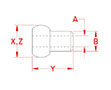 Line Drawing for Mil. Spec Single Shank Balls