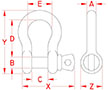 Line Drawing for Anchor Shackles