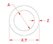 Line Drawing for Round Rings