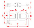 Line Drawing for Eye & Jaw Swivel