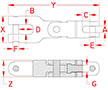 Line Drawing for Universal Anchor Swivels
