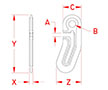 Line Drawing for Snubber Hooks