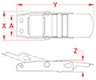 Line Drawing for Over-Center Buckles