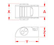 Line Drawing for Mini Buckles