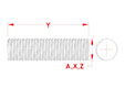 Line Drawing for Threaded Rods