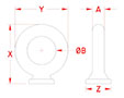 Line Drawing for Pad Eyes
