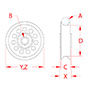 PullPro™ 316 Stainless Steel Rope Sheave Bearings - 2