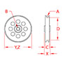 PullPro™ HiLoad 316 Stainless Steel Wire Rope Sheave Bearings - 2