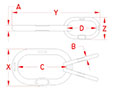 Line Drawing for Master Links with Legs