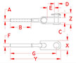 Line Drawing for Hand Swage Toggle