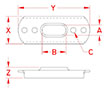 Line Drawing for "T" Plates