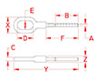Line Drawing for Hand Swage Gate Eyes
