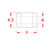 Line Drawing for Cylindrical Terminal Sleeves