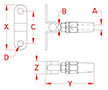 Line Drawing for Quick Attach™ Wall Mounts