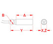 Line Drawing for Tri Star Light Emitting Diode (LED) Lights