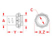 Line Drawing for Screw-In Connectors