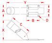 Line Drawing for Removable Rod Holders