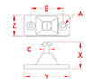 Line Drawing for Side Deck Hinges