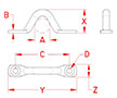Line Drawing for Pad Eyes