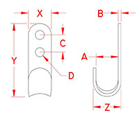 Line Drawing for Flat Hooks