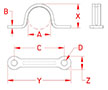 Line Drawing for Stamped Pad Eyes