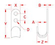 Line Drawing for Flat Hooks